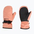 Rękawice snowboardowe dziecięce ROXY Jetty Girl Solid Mitt peach pink