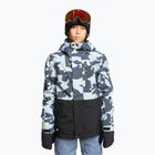 Kurtka snowboardowa dziecięca Quiksilver Mission Printed Block puzzle camo ice flow