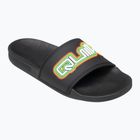 Klapki męskie Quiksilver Rivi Wordmark Slide II black rasta