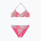 Strój kąpielowy dwuczęściowy dziecięcy ROXY Aquarella Tri Bralette Set sangria sunset
