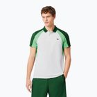 Koszulka polo tenisowa męska Lacoste Polo DH8963 white/liamone green