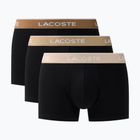 Bokserki męskie Lacoste 5H1297 3 pack black/sisal/viennese/cookie