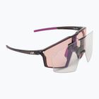 Okulary przeciwsłoneczne Julbo Edge Reactiv High Contrast shiny translu black/purple