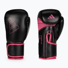 Rękawice bokserskie adidas Hybrid 80 czarno-różowe ADIH80