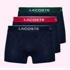 Bokserki Lacoste 5H3401 3 pary navy blue/green/red/navy