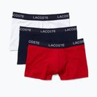 Bokserki męskie Lacoste 5H9623 3 pary navy blue/white/red