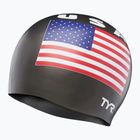 Czepek pływacki TYR USA Silicone black