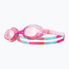 Okulary do pływania dziecięce TYR Swimple Tie Dye Non-Mirrored pink/pink/white