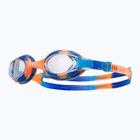 Okulary do pływania dziecięce TYR Swimple Tie Dye Non-Mirrored clear/blue/orange