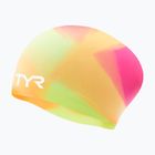 Czepek pływacki TYR Tiedye Long Hair Multicolor Jr yellow/pink/orange