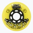 Kółka do rolek FR Skates Street Invaders Wheels 80mm/84A X4 yellow/black