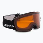 Gogle narciarskie Alpina Nakiska black matte/orange