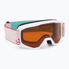 Gogle narciarskie dziecięce Alpina Piney white/ flower matt/ orange