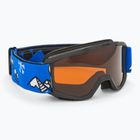 Gogle narciarskie dziecięce Alpina Piney black/ blue matt/ orange