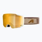 Gogle narciarskie Alpina Taos Q-Lite white/ earth matt/ gold