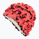 Czepek pływacki damski Fashy Flowers red/black