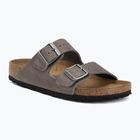 Klapki BIRKENSTOCK Arizona Soft Footbed Oiled Leather Narrow iron