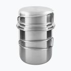 Zestaw naczyń turystycznych Tatonka Handle Mug 600 ml steel
