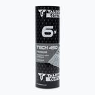 Lotki do badmintona Talbot-Torro Tech 450 Premium Nylon Slow 6 szt. white