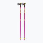 Kije narciarskie LEKI Spitfire 3D neon magenta/neon yellow/berry