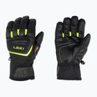Rękawice narciarskie dziecięce LEKI WCR Team 3D Junior black ice/lemon