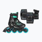 Rolki dziecięce z ochraniaczami Playlife Joker Combo Jr blue sky