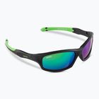 Okulary przeciwsłoneczne dziecięce UVEX Sportstyle 507 black matt/green/mirror green