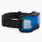 Gogle narciarskie UVEX Downhill 2000 FM black matt/mirror blue/clear