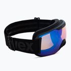 Gogle narciarskie UVEX Downhill 2000 S CV black mat/mirror blue colorvision yellow