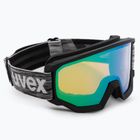 Gogle narciarskie UVEX Athletic FM black matt/mirror green lasergold lite