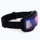 Gogle narciarskie UVEX Compact V black matt/mirror blue variomattic
