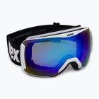 Gogle narciarskie UVEX Downhill 2100 CV white matt/mirror blue colorvision green