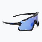 Okulary przeciwsłoneczne UVEX Sportstyle 228 black matt/mirror blue
