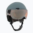 Kask narciarski dziecięcy UVEX Rocket Visor Jr rhino/blush matt/mirror silver/lasergold lite