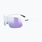 Okulary przeciwsłoneczne UVEX Sportstyle 237 white matt/mirror lavender