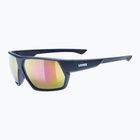 Okulary przeciwsłoneczne UVEX Sportstyle 238 deep space matt/mirror red