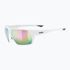 Okulary przeciwsłoneczne UVEX Sportstyle 238 white matt/mirror pink