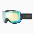 Gogle narciarskie UVEX Downhill 2100 V black matt/mirror green clear