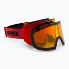 Gogle narciarskie UVEX Evidnt Attract + case black matt/mirror red orange clear