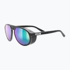Okulary przeciwsłoneczne UVEX MTN Classic Pure black matt/mirror green