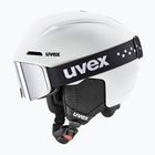 Kask narciarski dziecięcy UVEX Viti Set + gogle Speedy Pro white matt/mirror silver/green/clear