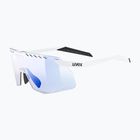 Okulary przeciwsłoneczne UVEX Pace Stage Small V white matt/mirror blue