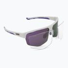 Okulary przeciwsłoneczne UVEX Axos Set white matt/mirror purple/clear