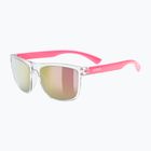 Okulary przeciwsłoneczne dziecięce UVEX Rookie Jr clear pink/mirror pink