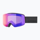 Gogle narciarskie dziecięce UVEX Pwdr FM black matt/mirror ruby/green/clear