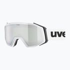Gogle narciarskie UVEX Gravity FM white matt/mirror silver/green/clear