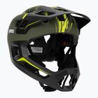 Kask rowerowy dziecięcy UVEX React Fullface Jr dark olive matt