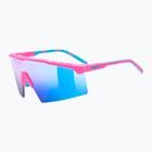 Okulary przeciwsłoneczne UVEX Flowline pink matt/mirror blue
