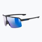 Okulary przeciwsłoneczne UVEX Ramp black matt/mirror blue