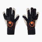 Rękawice bramkarskie uhlsport Speed Contact Supergrip+ Hn czarne/białe/neonowe pomarańczowe